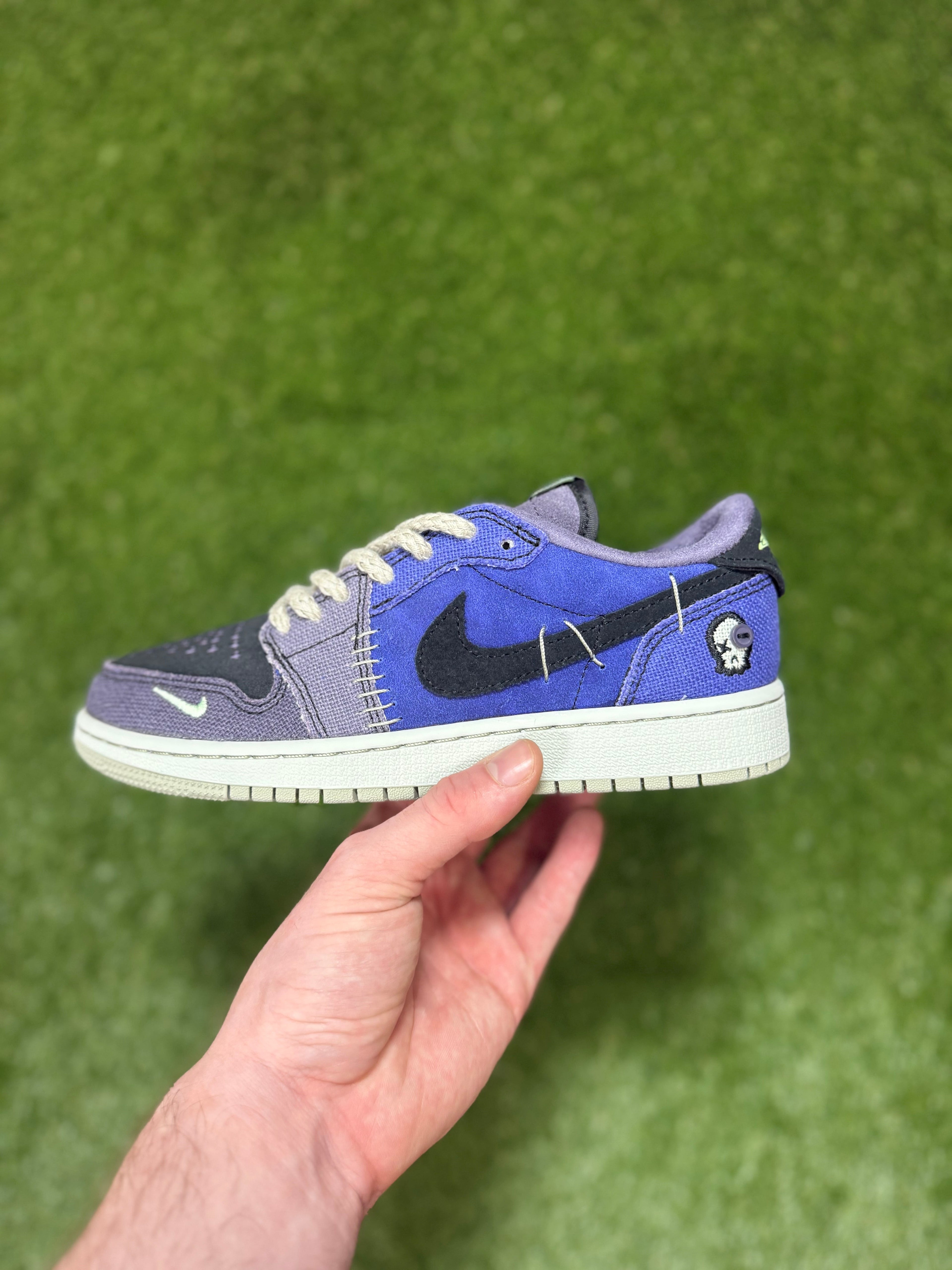 Youth Zion Williamson x Air Jordan 1 Retro Low OG 'Voodoo Alternate size 4.5Y (Damaged Box)