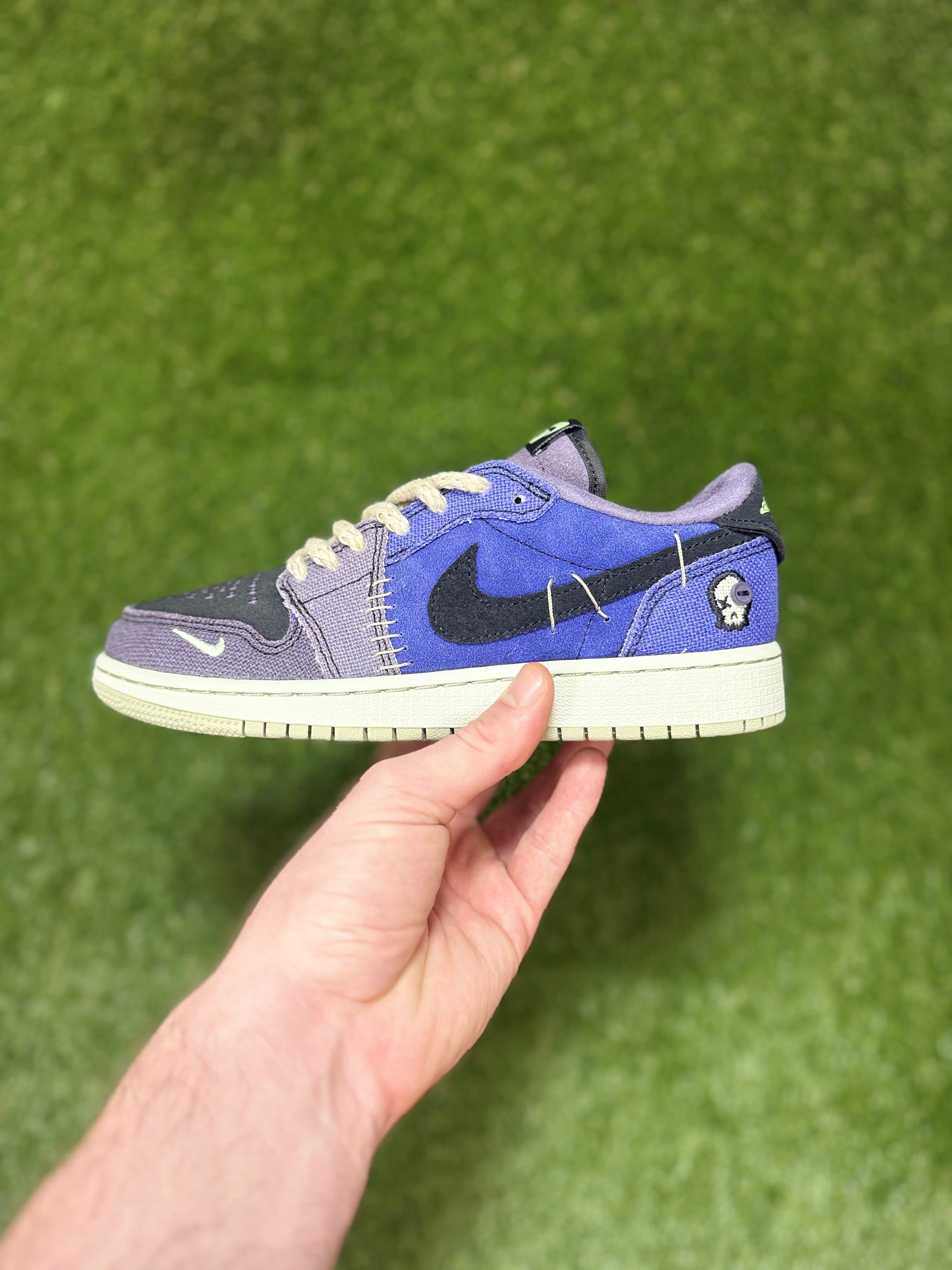 Youth Zion Williamson x Air Jordan 1 Retro Low OG 'Voodoo Alternate size 4.5Y (Damaged Box)