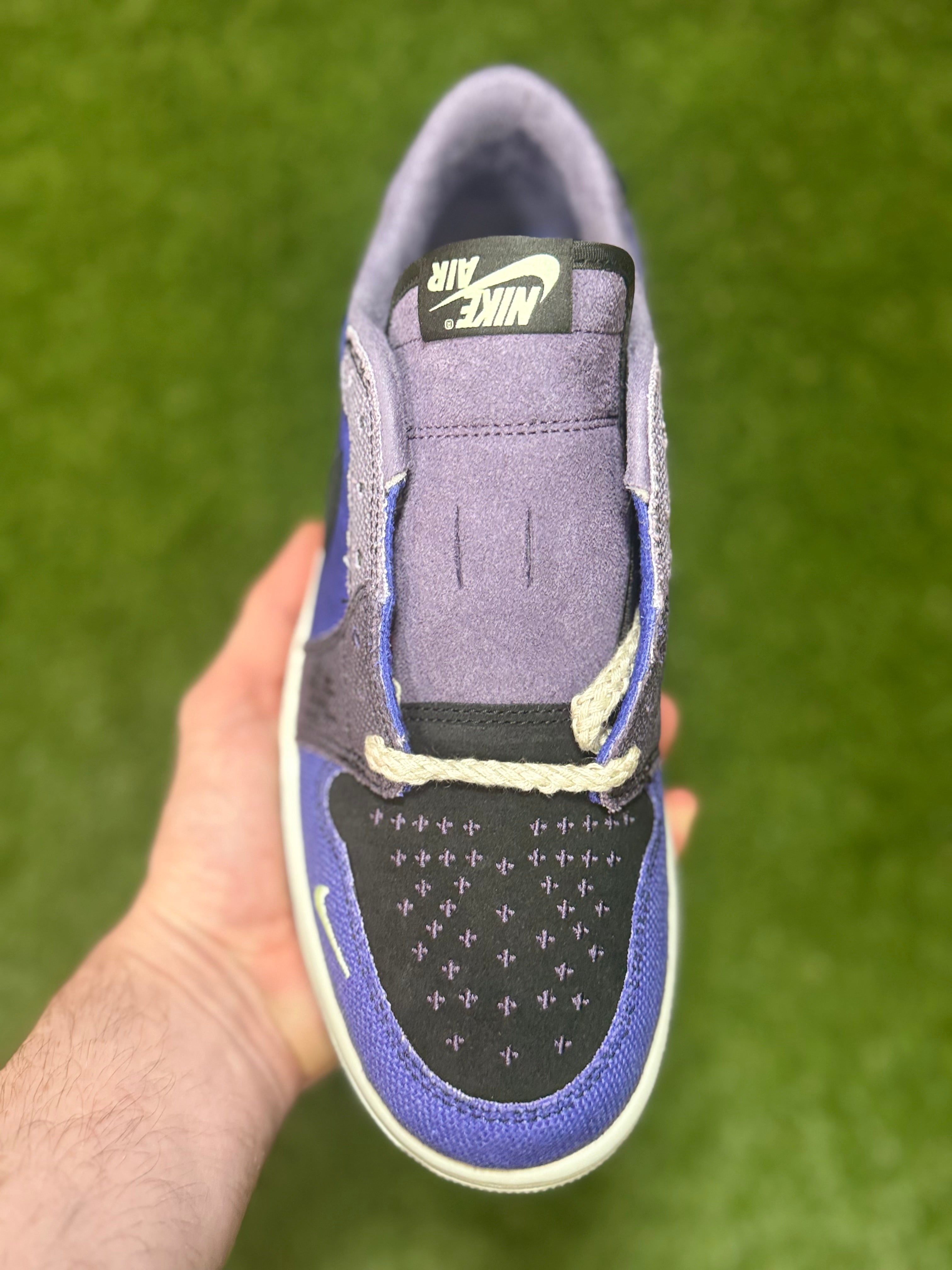 Men’s Zion Williamson x Air Jordan 1 Retro Low OG 'Voodoo Alternate size 7.5 (Damaged Box)