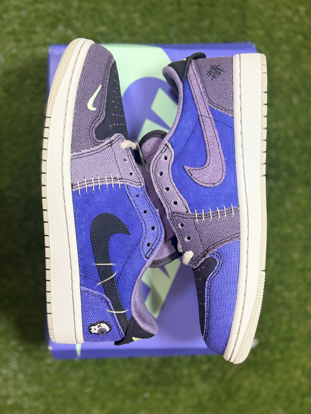 Men’s Zion Williamson x Air Jordan 1 Retro Low OG 'Voodoo Alternate size 7.5 (Damaged Box)