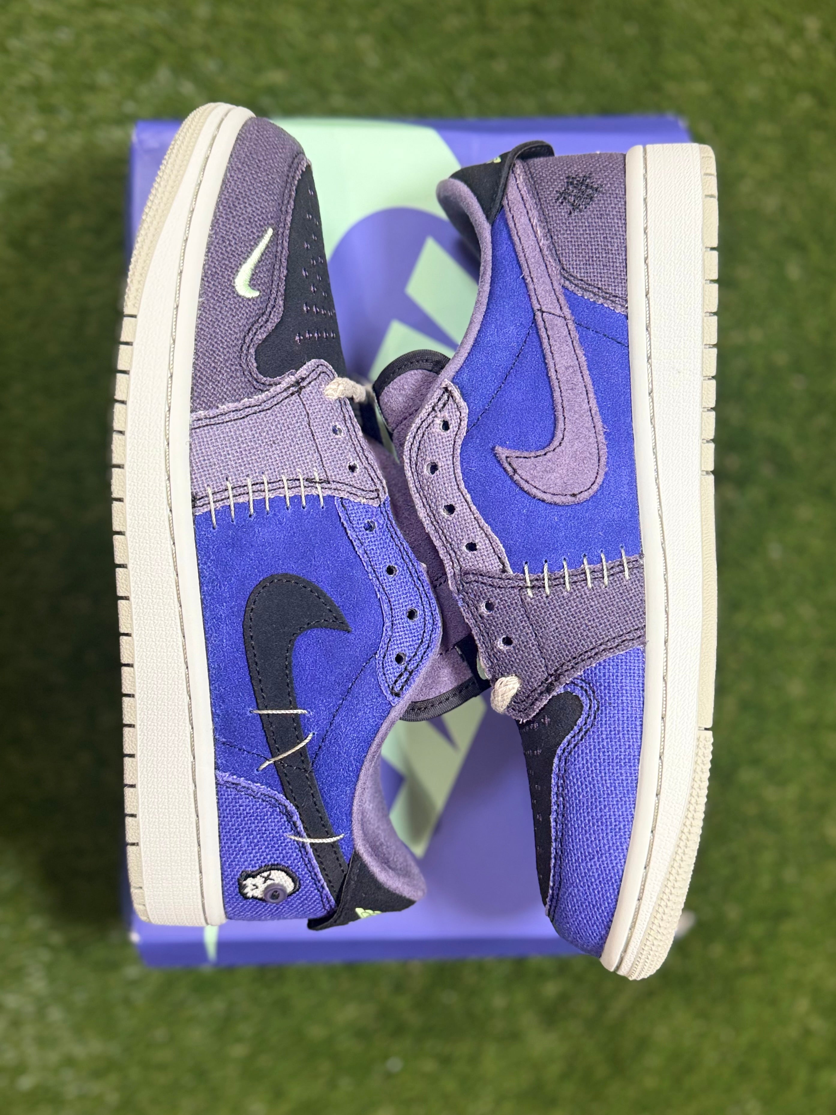 Men’s Zion Williamson x Air Jordan 1 Retro Low OG 'Voodoo Alternate size 7.5 (Damaged Box)