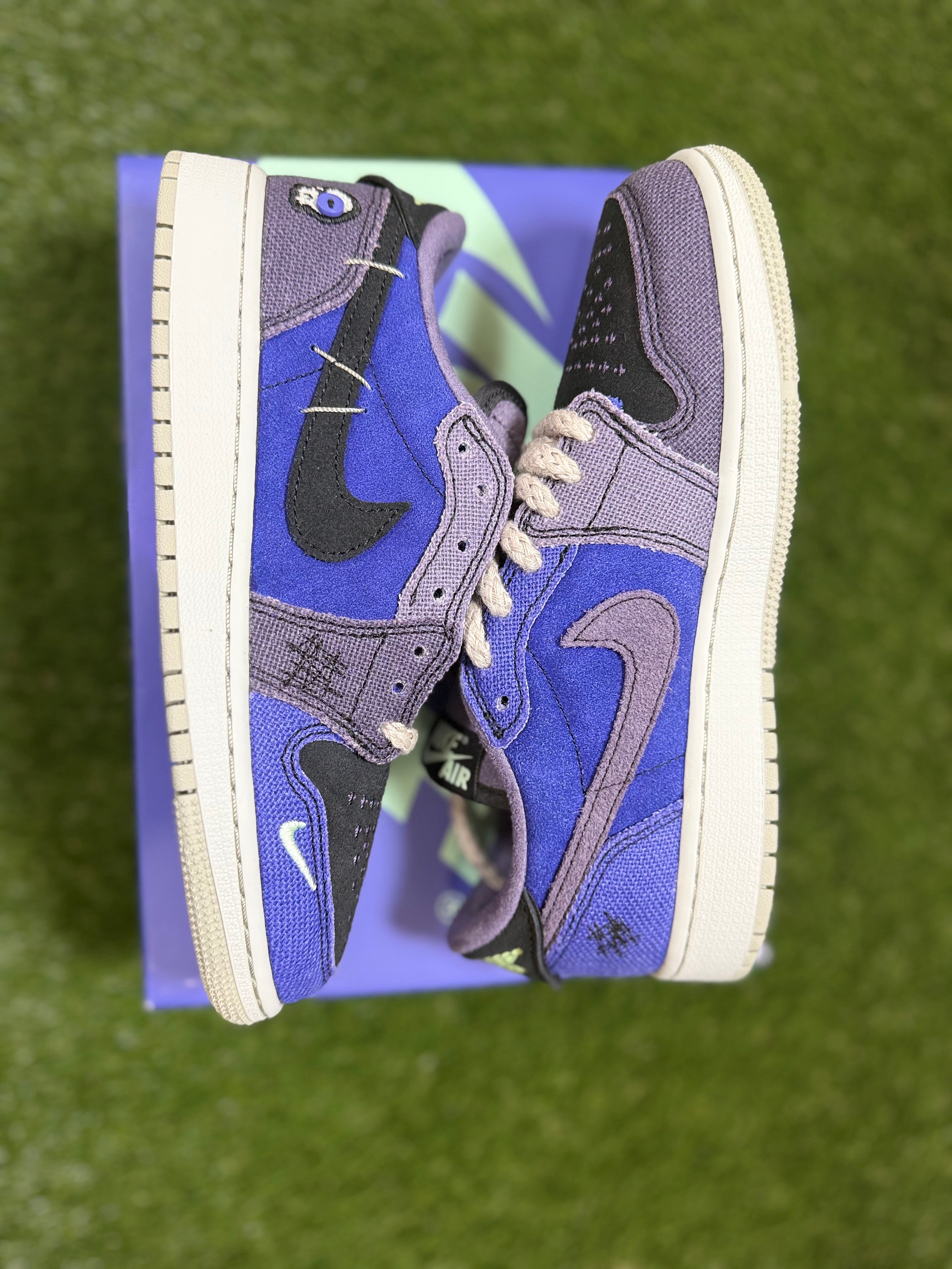 Youth Zion Williamson x Air Jordan 1 Retro Low OG 'Voodoo Alternate size 4.5Y (Damaged Box)