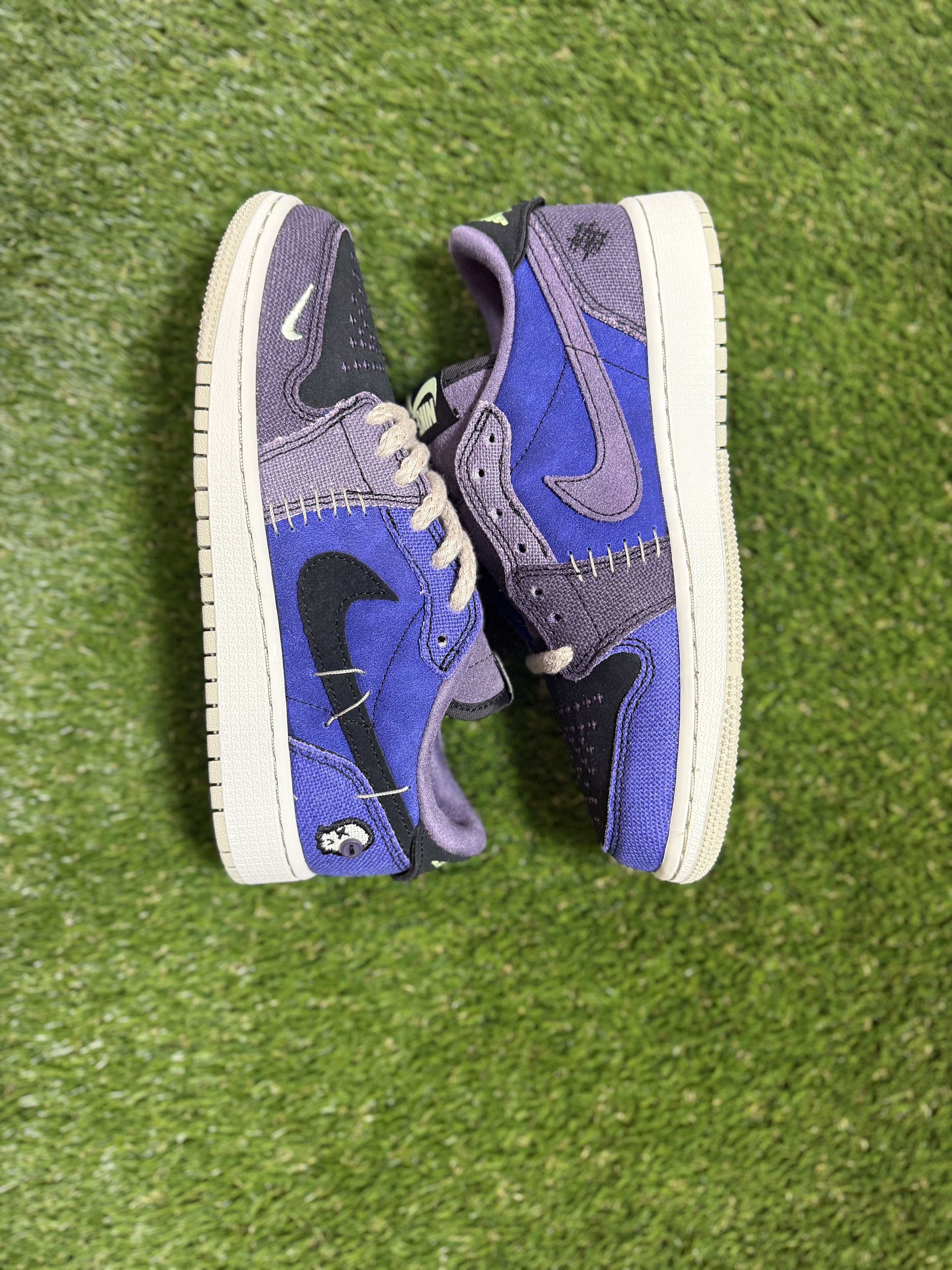 Youth Zion Williamson x Air Jordan 1 Retro Low OG 'Voodoo Alternate size 4.5Y (Damaged Box)