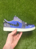 Men’s Zion Williamson x Air Jordan 1 Retro Low OG 'Voodoo Alternate size 7.5 (Damaged Box)