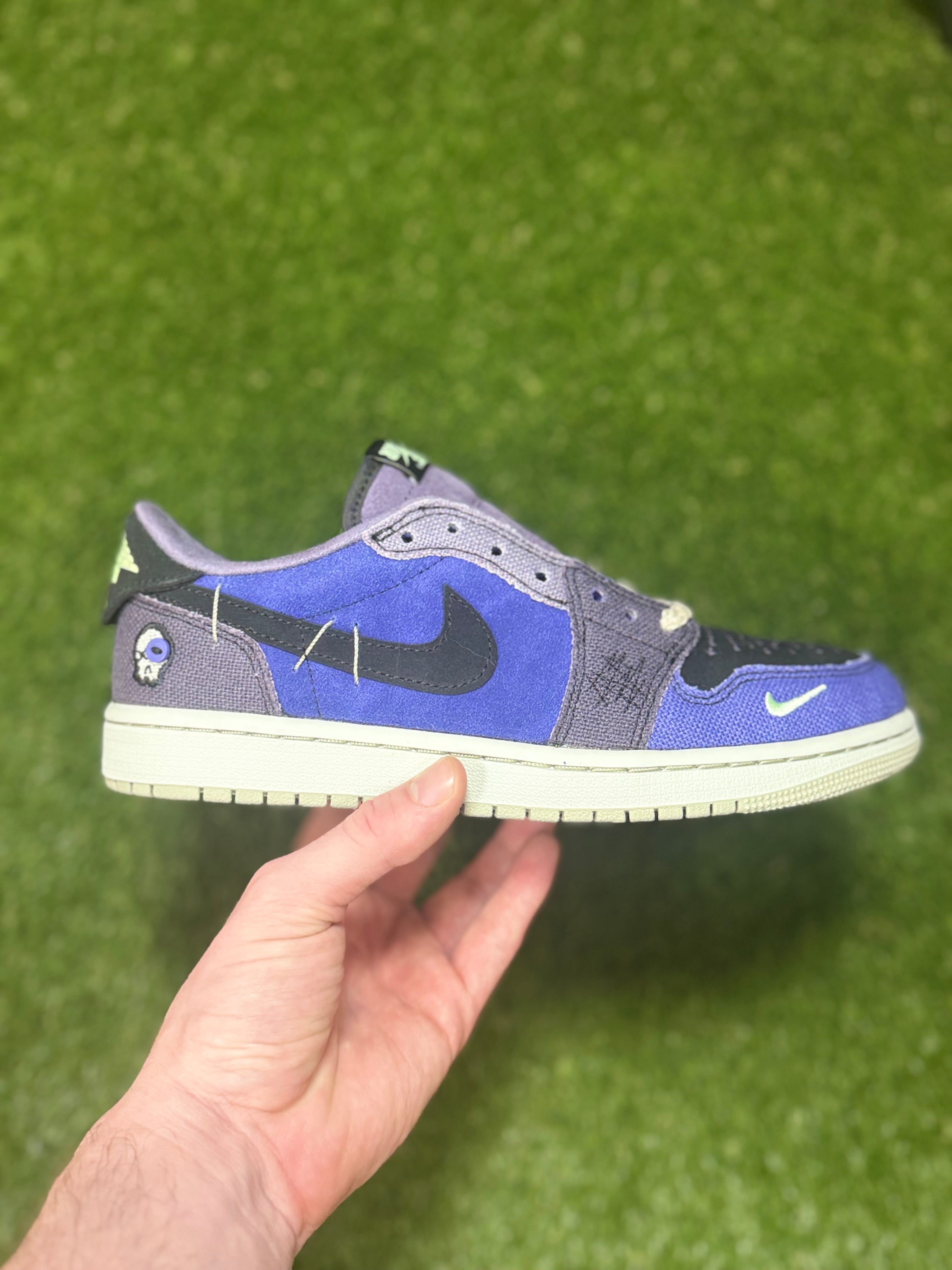Men’s Zion Williamson x Air Jordan 1 Retro Low OG 'Voodoo Alternate size 7.5 (Damaged Box)