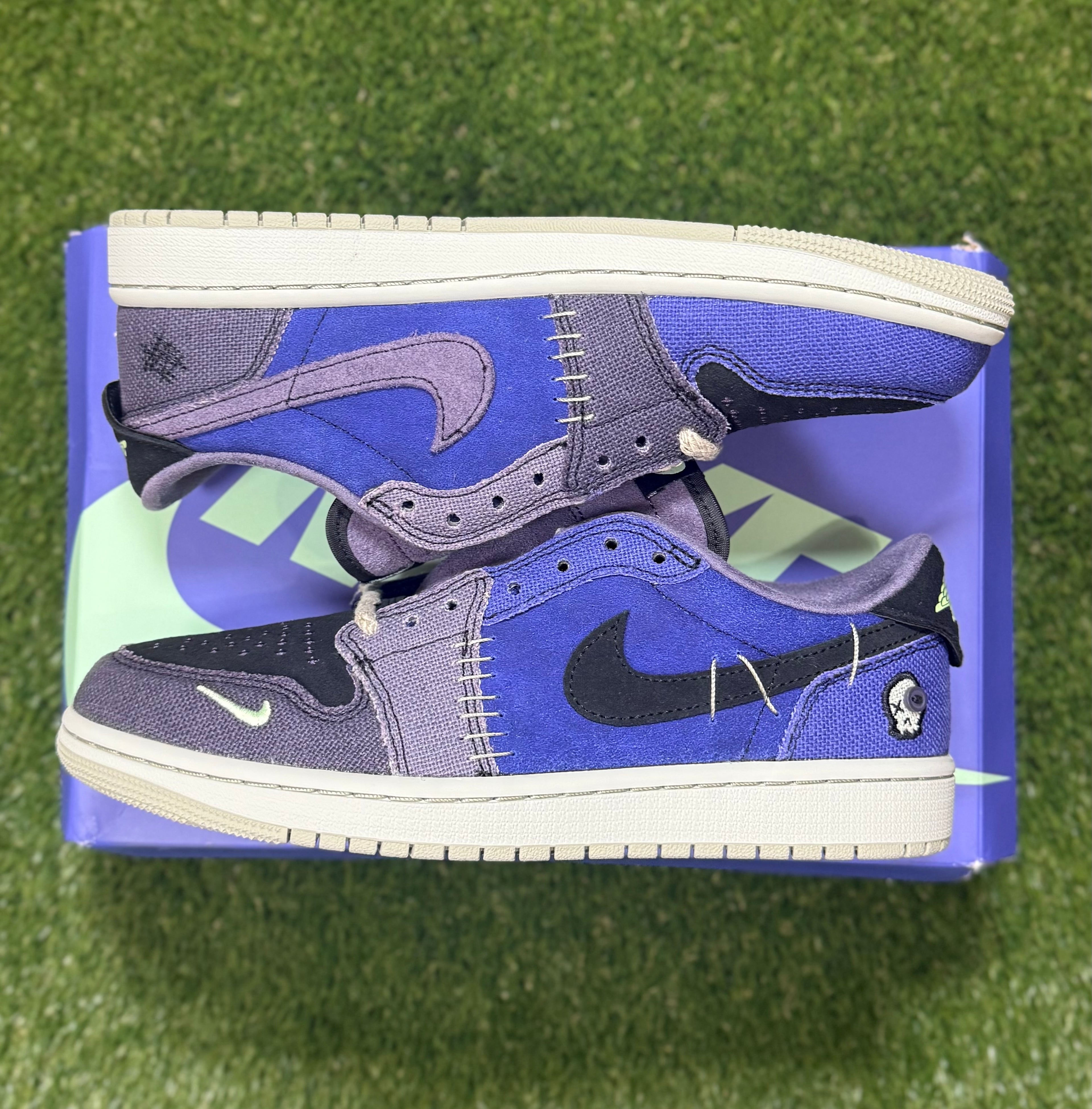 Men’s Zion Williamson x Air Jordan 1 Retro Low OG 'Voodoo Alternate size 7.5 (Damaged Box)