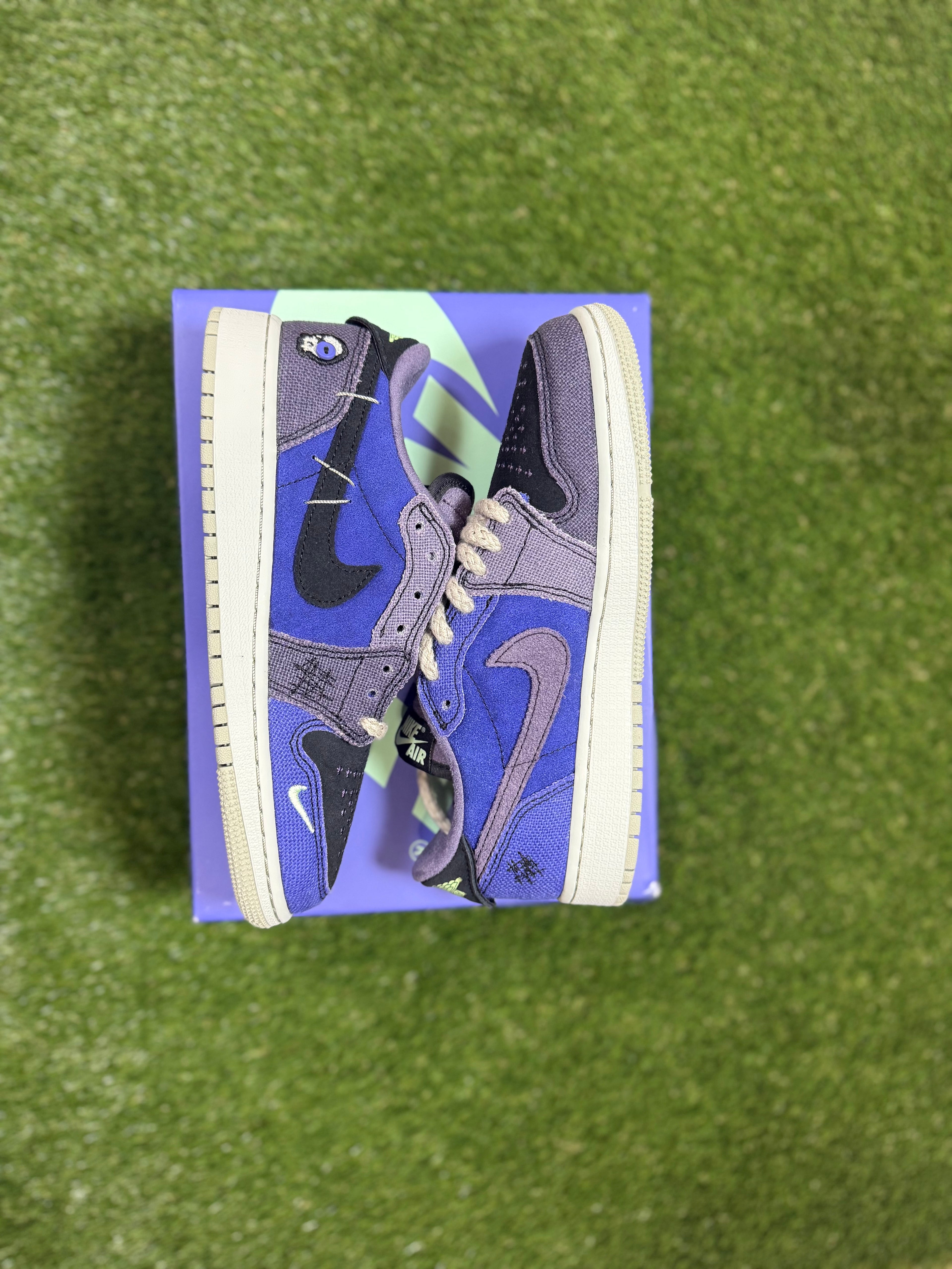 Youth Zion Williamson x Air Jordan 1 Retro Low OG 'Voodoo Alternate size 4.5Y (Damaged Box)