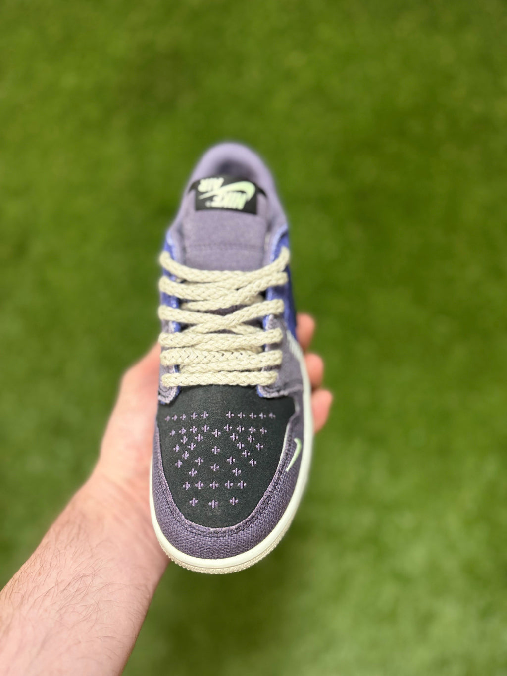 Youth Zion Williamson x Air Jordan 1 Retro Low OG 'Voodoo Alternate size 4.5Y (Damaged Box)