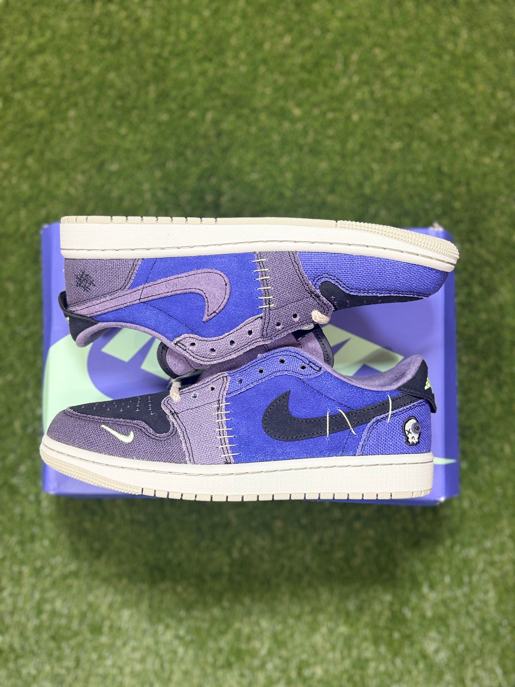 Men’s Zion Williamson x Air Jordan 1 Retro Low OG 'Voodoo Alternate size 7.5 (Damaged Box)