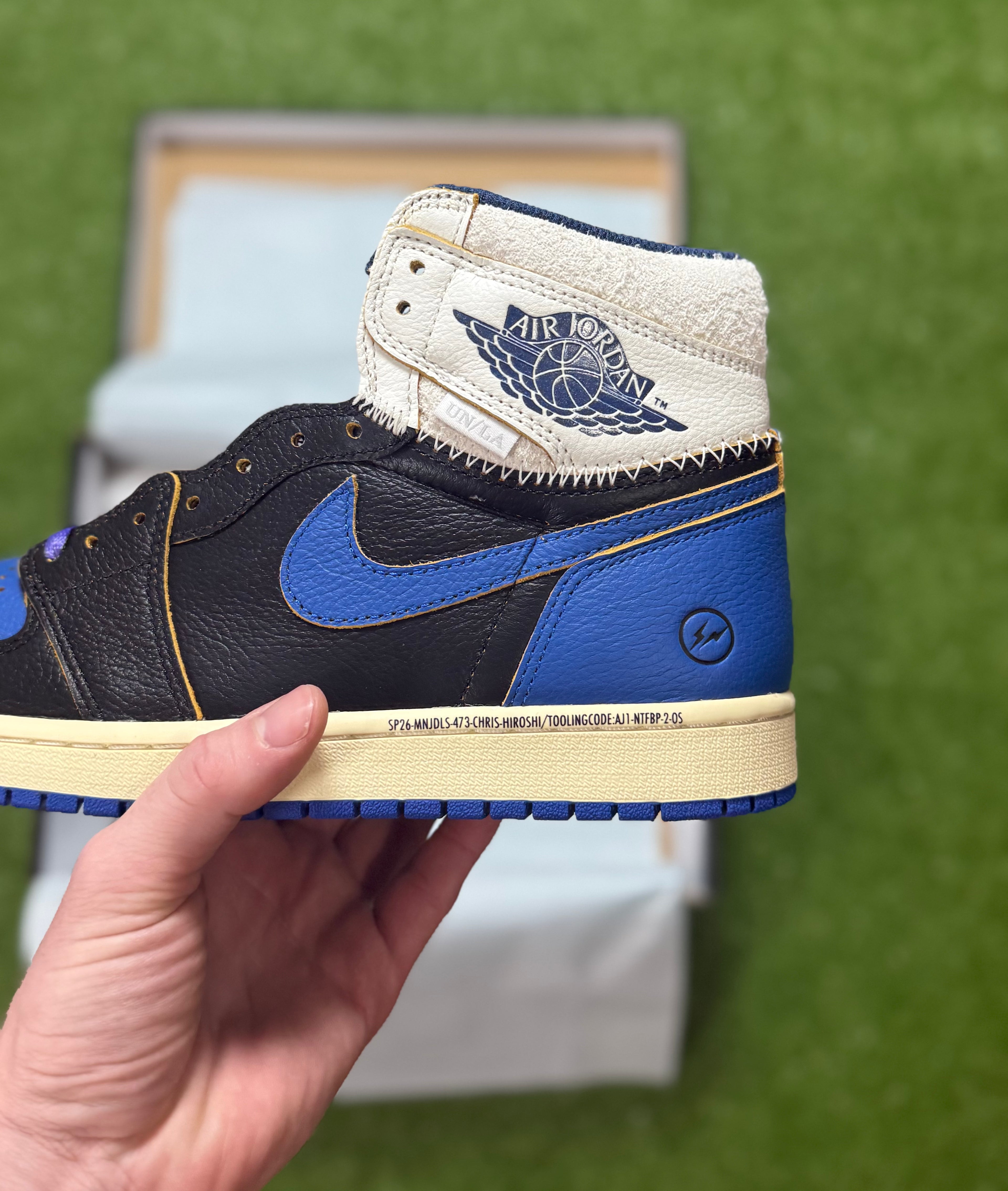 Jordan 1 Retro High OG SP Fragment x Union LA Sport Royal