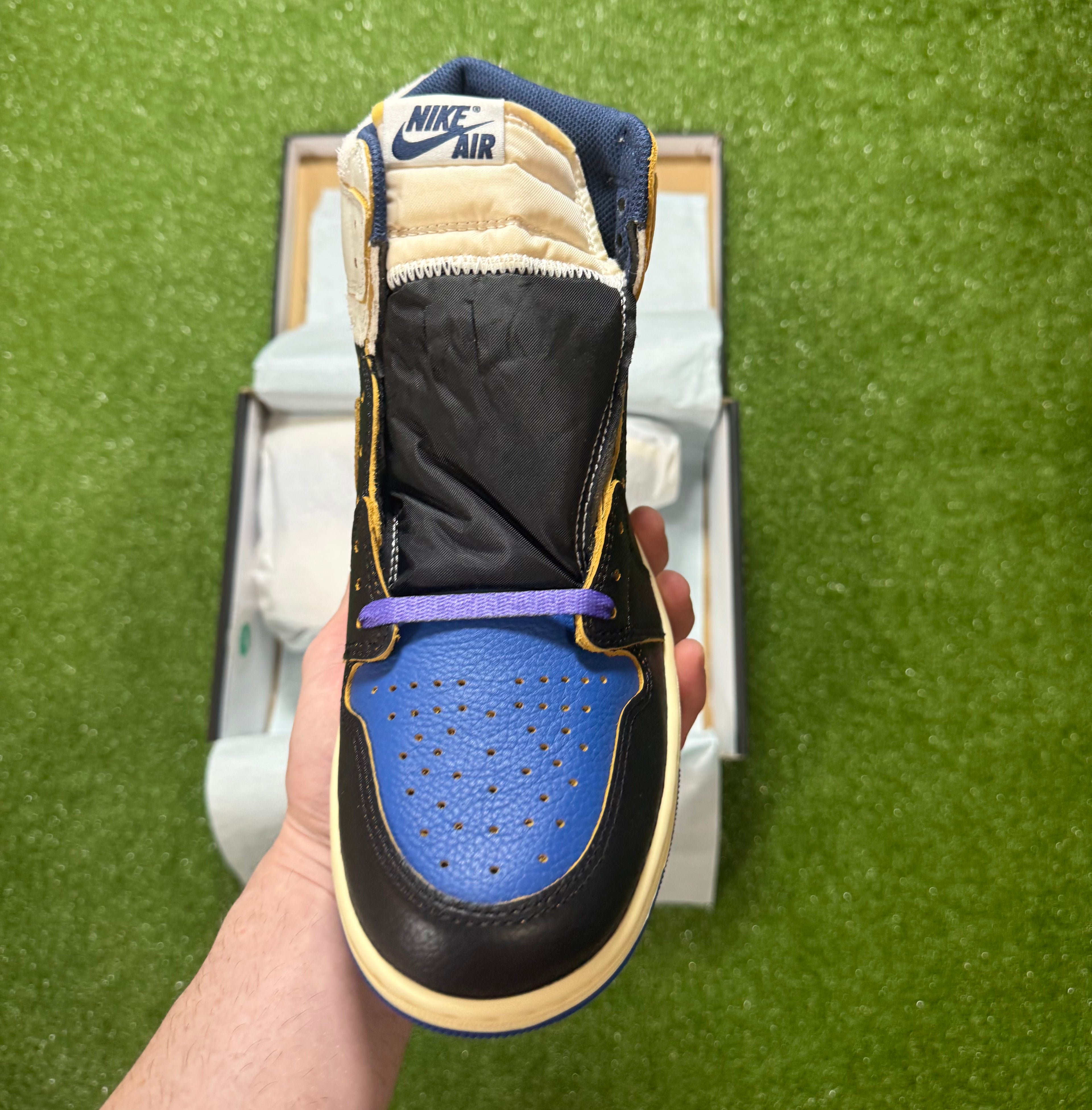 Jordan 1 Retro High OG SP Fragment x Union LA Sport Royal