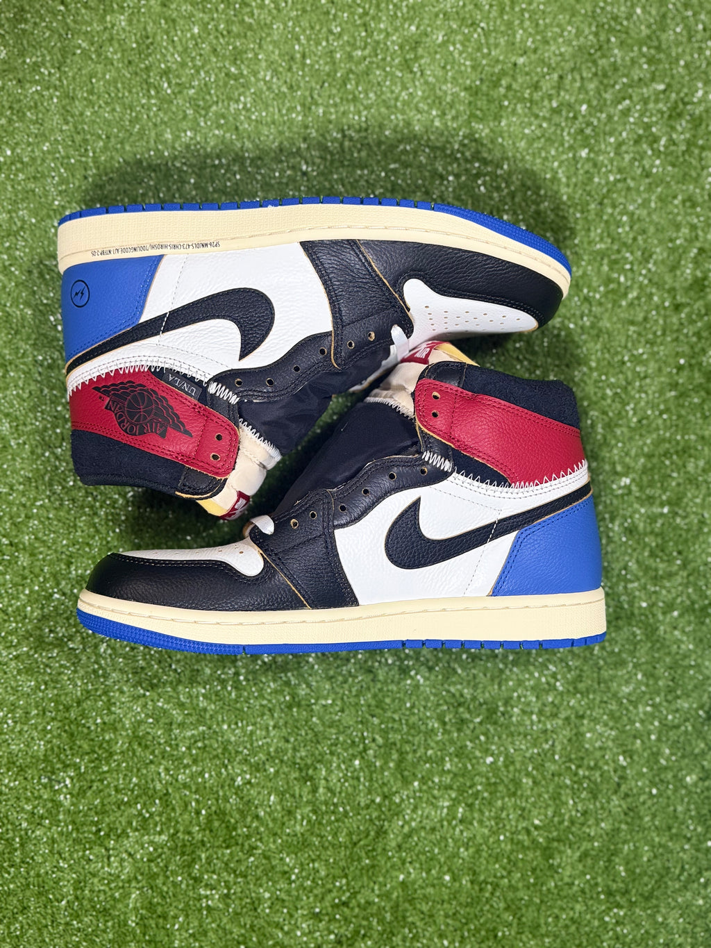 Jordan 1 Retro High OG SP Fragment x Union LA Varsity Red Sport Royal