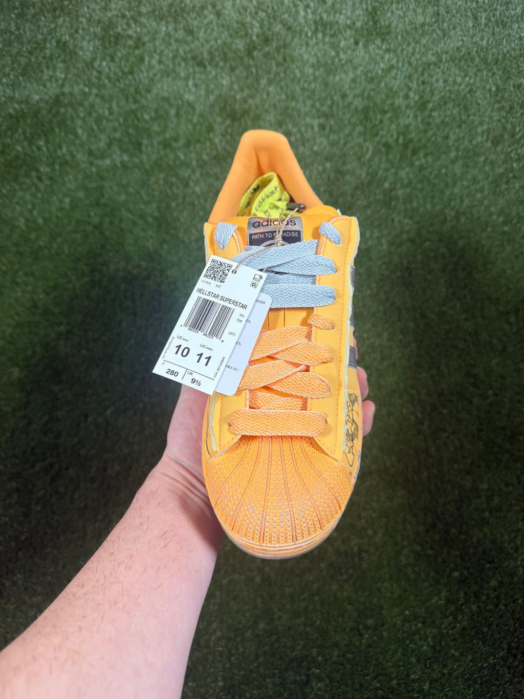 Adidas Superstar X Hellstar Hazy Orange Creamsicle